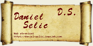 Daniel Selić vizit kartica